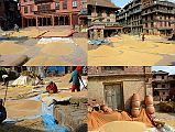 Kathmandu Bhaktapur 10-2 Potters Square At Harvest Time The pots are put side at harvest time at Potters� Square in Bhaktapur.